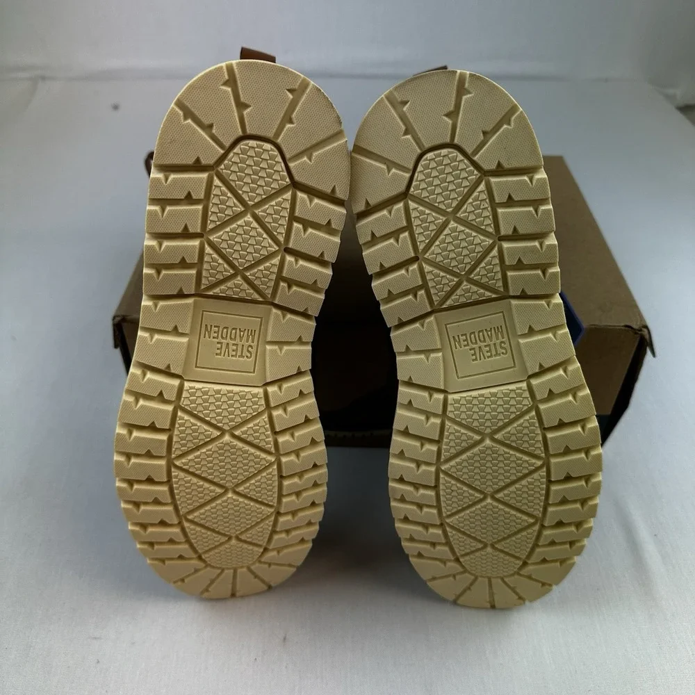 Steve‎ Madden Mens Chukka Boots P-Bleekr Cognac Sz. 13M Lace Up Ortholite